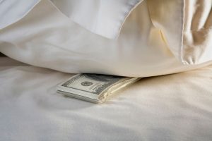 money under pillow