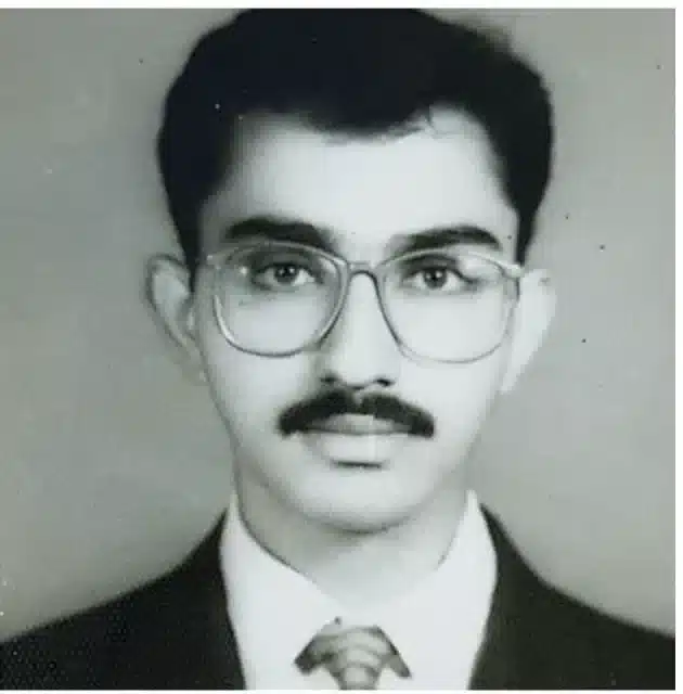 A young Kamran Sultan during his sales years in Karachi